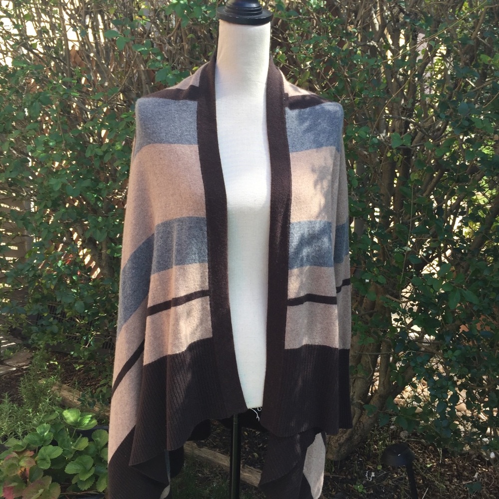 Cullen Open Drape Wool Cashmere Cardigan, L